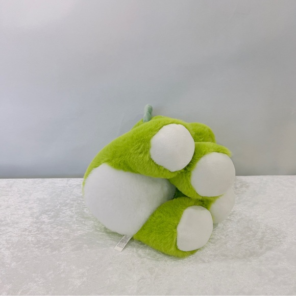 Dinosaur Triceratops Plush Green White Shinny Glitter Eyes Stuffed Animals - Picture 4 of 7